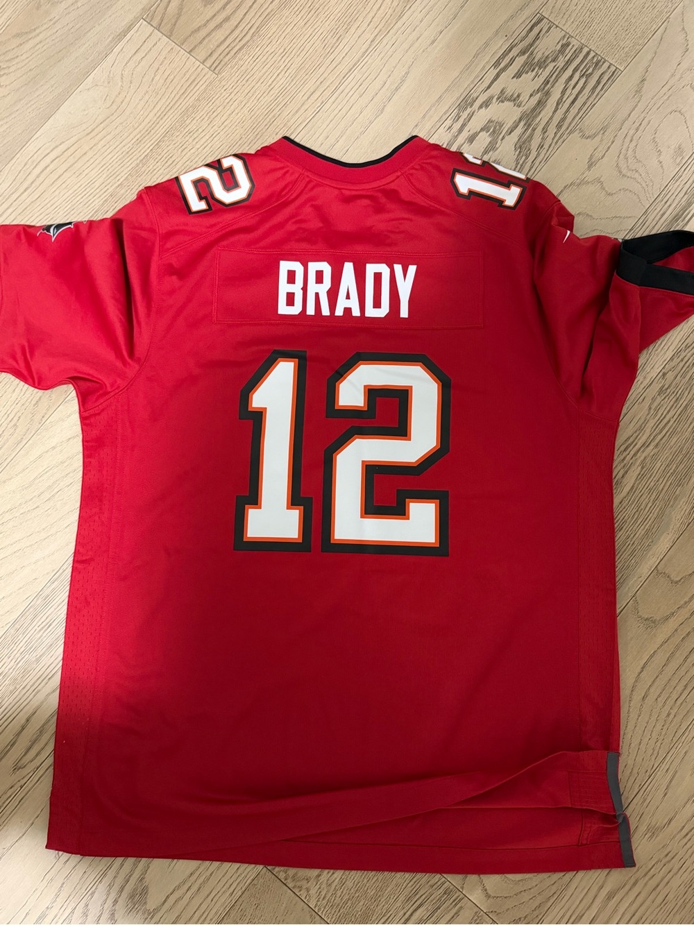 TOM BRADY Tampa Buccaneers V-Neck Game Jersey with Black Trim